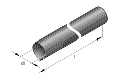 Изоляция для выхлопа  30mm L=150mm (стеклоткань)